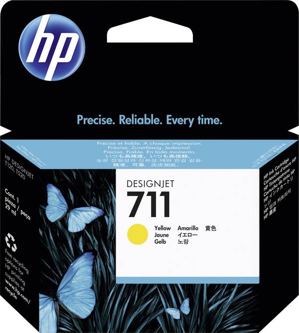 HP Blæk 711 Original  Gul CZ132A