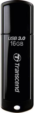 Transcend JetFlash® 700 USB-flashdrev 16 GB Sort TS16GJF700 USB-A (USB 3.2 Gen 1)