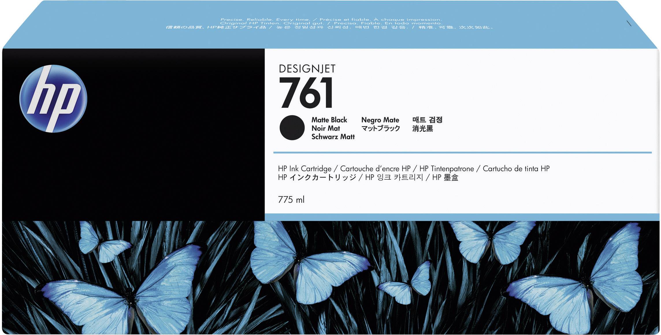 HP Blæk 761 Original Mat sort 775 ml CM997A 1 stk