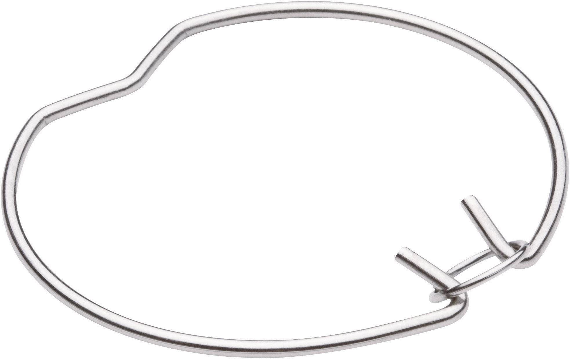 Metalhage med enkel, oval form.