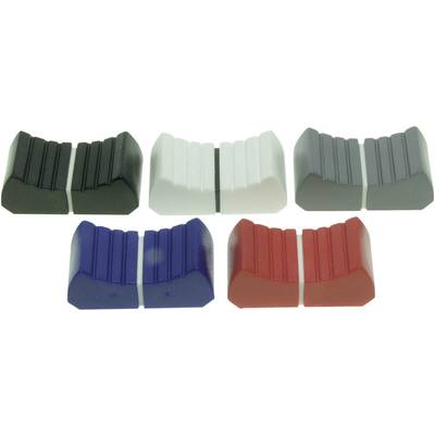 ALPS 76551 76551 Skubbeknap Sort (L x B) 13 mm x 25 mm 1 stk