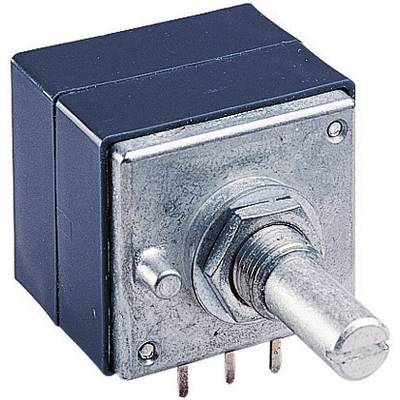 En sølvfarvet vippeafbryder med et metallisk hus og fire tilslutningsstik, egnet til styring af elektroniske enheder.