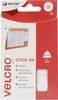 VELCRO® VEL-EC60227 Burrebåndpunkter til fastlimning Burrebånd statisk loop del (Ø) 16 mm Hvid 16 Paar