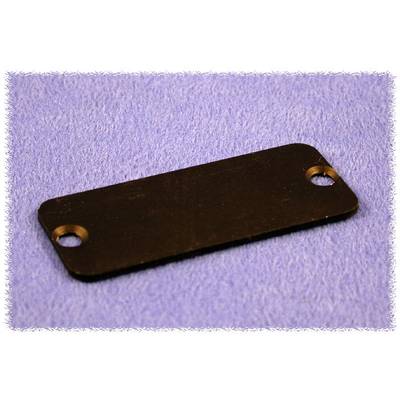 Hammond Electronics 1455JALBK-10 Endeplade (L x B x H) 1.5 x 78 x 27 mm Aluminium Sort 10 stk
