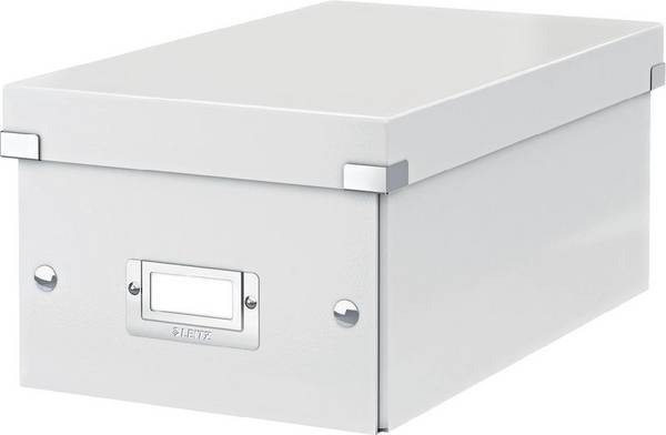 LEITZ DVD-box Click & Store/6042-00-01, hvid, 190x135x320mm, 1400g/qm