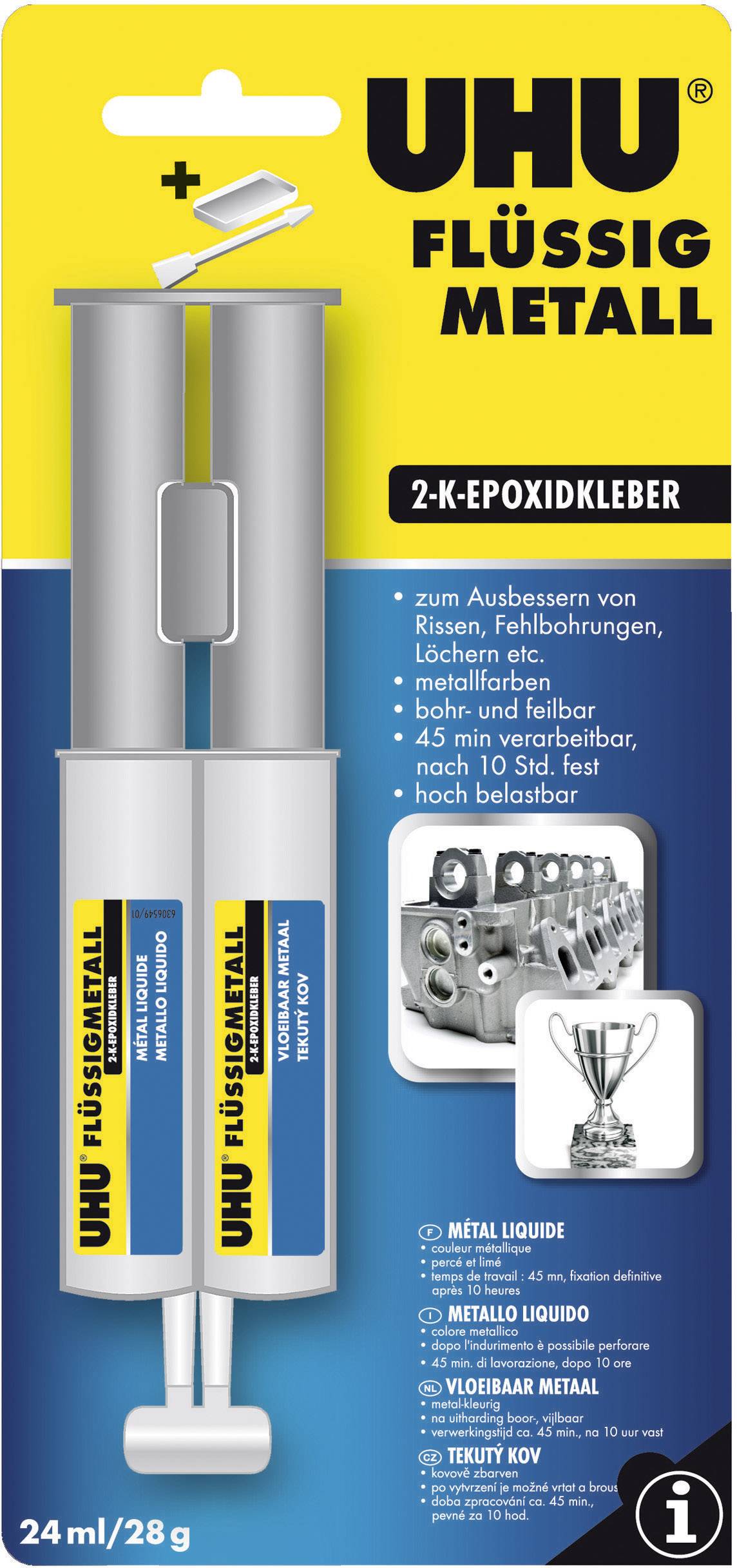 UHU Flüssigmetall To-komponentlim 45960 24 ml