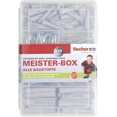 Fischer 513894 mester med UX-R dyvler, skruer, rund- og vinkelhage 118 dele
