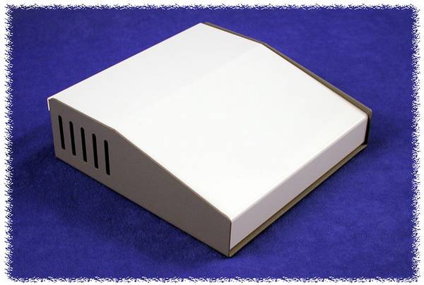 Hammond Electronics 500-0930 Pult-kabinet (L x B x H) 183 x 180 x 58 mm Aluminium Grå 1 stk
