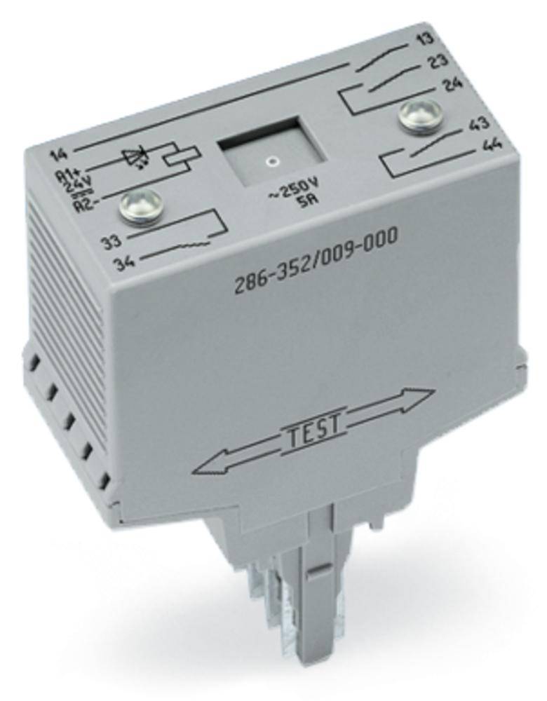 WAGO 286-352/004-000 Stikrelæ 24 V/DC 4 x sluttekontakt 1 stk købe