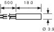 PIC MS-213-3 Reed-kontakt 1 x sluttekontakt 180 V/DC, 130 V/AC 0.7 A 10 ...