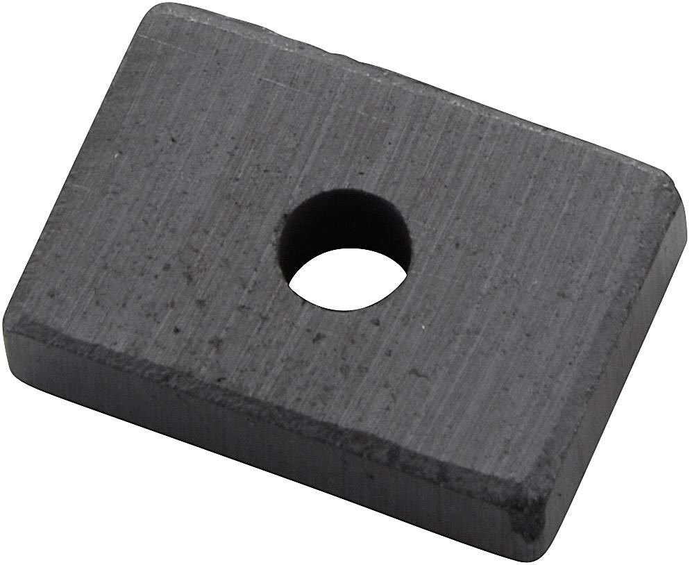 Rektangulær magnet med centralt hul.