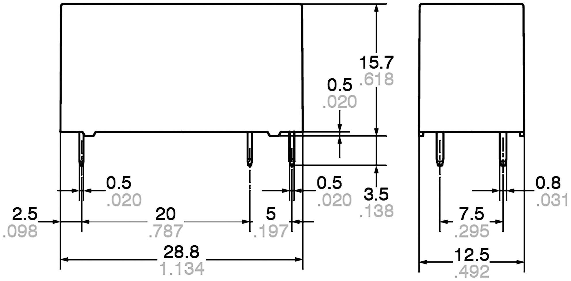 Panasonic ALZ22F24 = ALZ52F24 Printrelæ 24 V/DC 16 A 1 x sluttekontakt ...