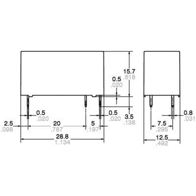 Panasonic ALZ22F24 = ALZ52F24 Printrelæ 24 V/DC 16 A 1 x sluttekontakt ...