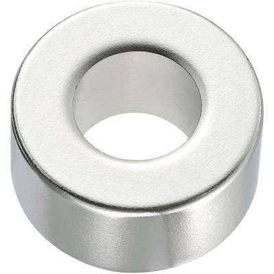 TRU COMPONENTS 506012 Permanent-magnet Ring (Ø x H) 20 mm x 10 mm N45 1.33 - 1.37 T Grænsetemperatur (max.): 80 °C