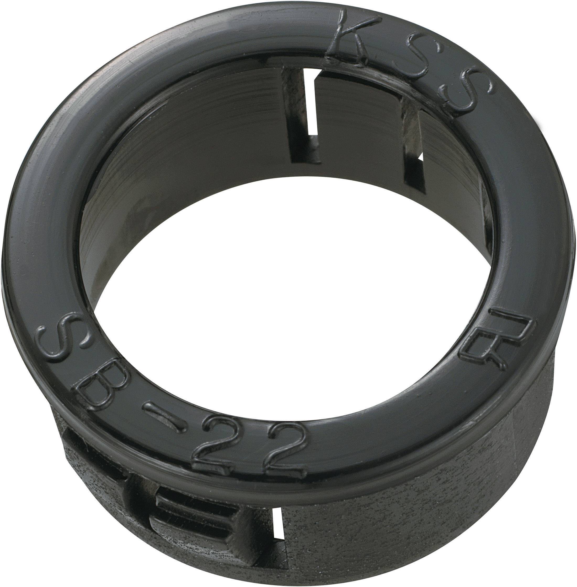 En sort plastikring med påskriften 'KSS SB-22' og flere åbninger.
