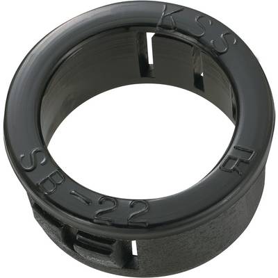En sort plastikring med påskriften 'KSS SB-22' og flere åbninger.