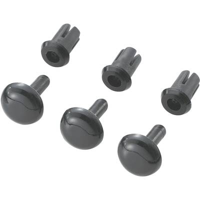 TRU COMPONENTS TC-SRR-465K203 Ekspansionsnitte Hul-dia. 4 mm Sort 1 stk