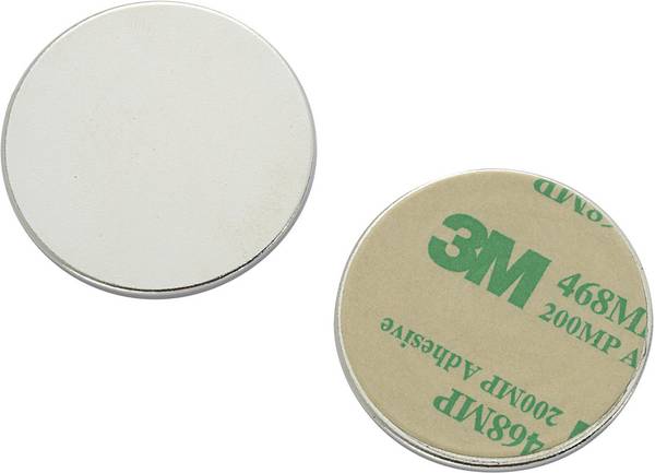 TRU COMPONENTS N35-3502 1563949 Magnet-pad N35-3502 Sølv (Ø) 35 mm 1 stk