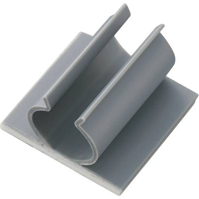TRU COMPONENTS Fastgørelsessokkel Selvklæbende 543379 Bundt-Ø-område 12.70 mm (max) Grå 1 stk