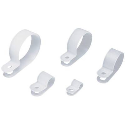 TRU COMPONENTS TC-UC9203 Befæstigelsesbånd Skruebar 1593070 Bundt-Ø-område 36.70 mm (max) Hvid 1 stk