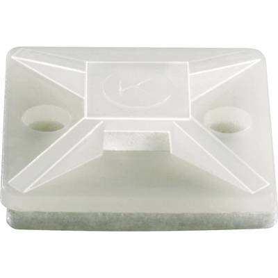 TRU COMPONENTS TC-HCR101S203 Fastgørelsessokkel Selvklæbende 1593043 Bundt-Ø-område 10.10 mm (max) 4-dobbelt indfletning
