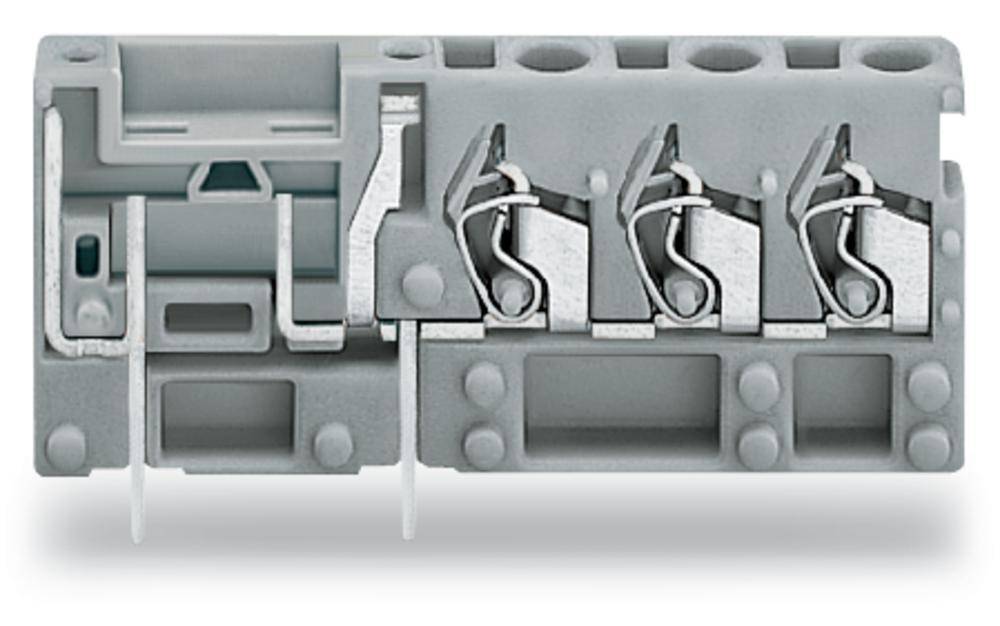 WAGO 742-163 Fjederkraftsklemmeblok 2.50 mm² Poltal 1 Grå 100 stk