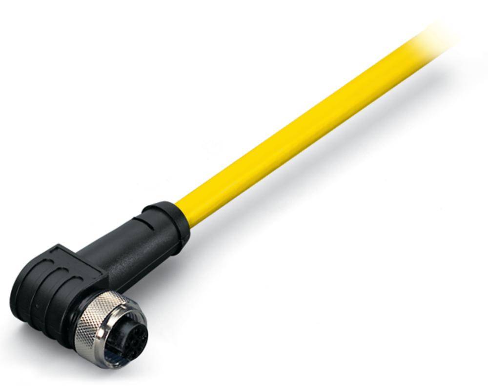 WAGO 756-1302/060-020 Sensor- /aktor- -datastikforbindelse, konfektioneret M12 Tilslutning, vinklet 2.00 m Pol-tal (RJ): 5 1 stk