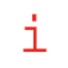 Et stiliseret, rødt bogstav 'i', som ofte bruges som symbol for information.