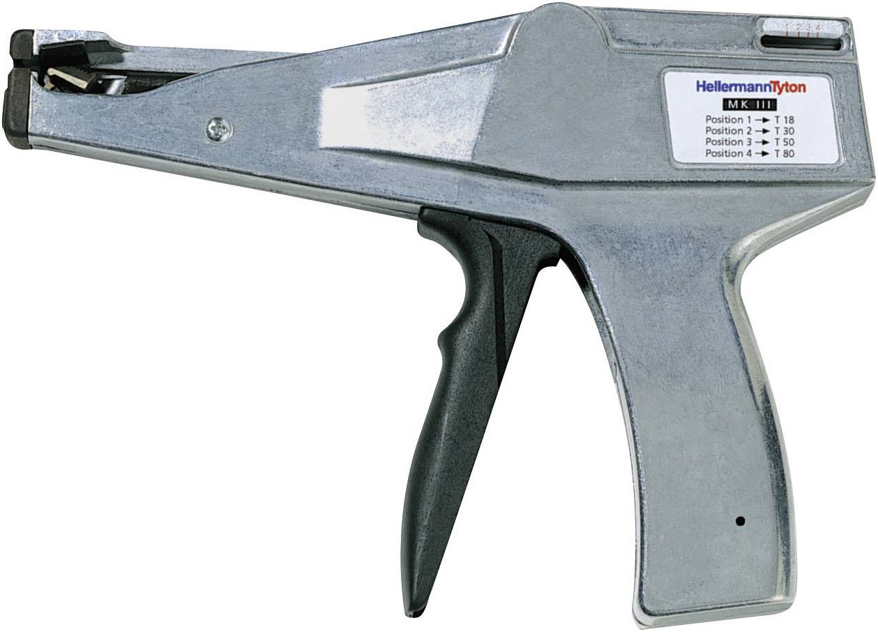 HellermannTyton MK3SP Håndværktøj til kabelbindere MK3SP 110-03500 Grå, Sort
