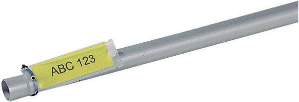 HellermannTyton 526-01714 HFX12-35P-SP-YEWH Kabel-etiket Helafix 35 x 12 mm Farve mærkningsfelt: Gul Antal etiketter: 110