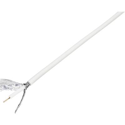 TRU COMPONENTS 1570973 Koaksialkabel Udvendig diameter: 6.60 mm RG6 /U 75 Ω 120 dB Hvid 10 m