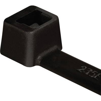 HellermannTyton 111-03210 T30R-N66-BK-C1 Kabelbinder 150 mm 3.50 mm Sort Vejrbestandig 100 stk