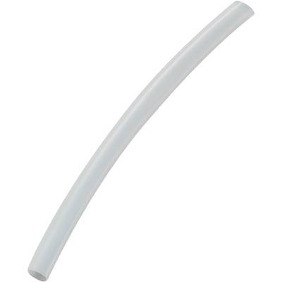 En hvid, buet plastikslange på hvid baggrund.