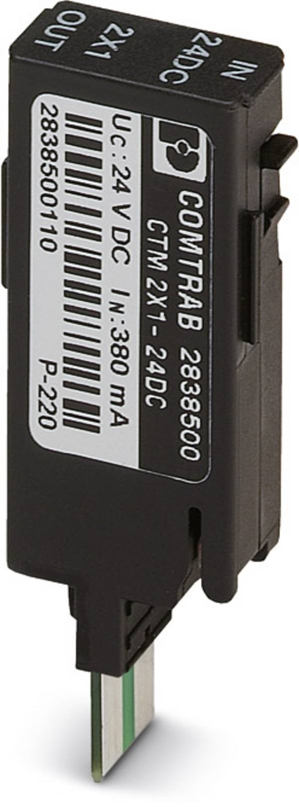 Phoenix Contact 2838526 CTM 2X1-110AC Overspændingsbeskyttelsesstik Sæt med 10 stk. Overspændingsbeskyttelse til: Netværk (LSA) 5 kA  10 stk