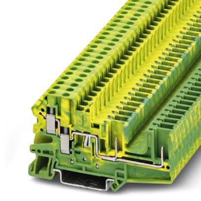 Phoenix Contact 3060319 Trippel-beskyttelseslederklemme 6.2 mm Skruer Grøn, Gul 50 stk
