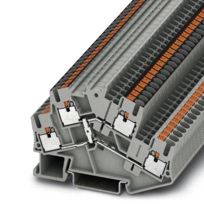 Phoenix Contact 3210211 Dobbeltstokklemme 5.2 mm Lyntilslutning Grå 50 stk Package