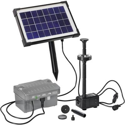 Esotec 101775 Palermo LED Solcellepumpesæt Med belysning, med batterilager