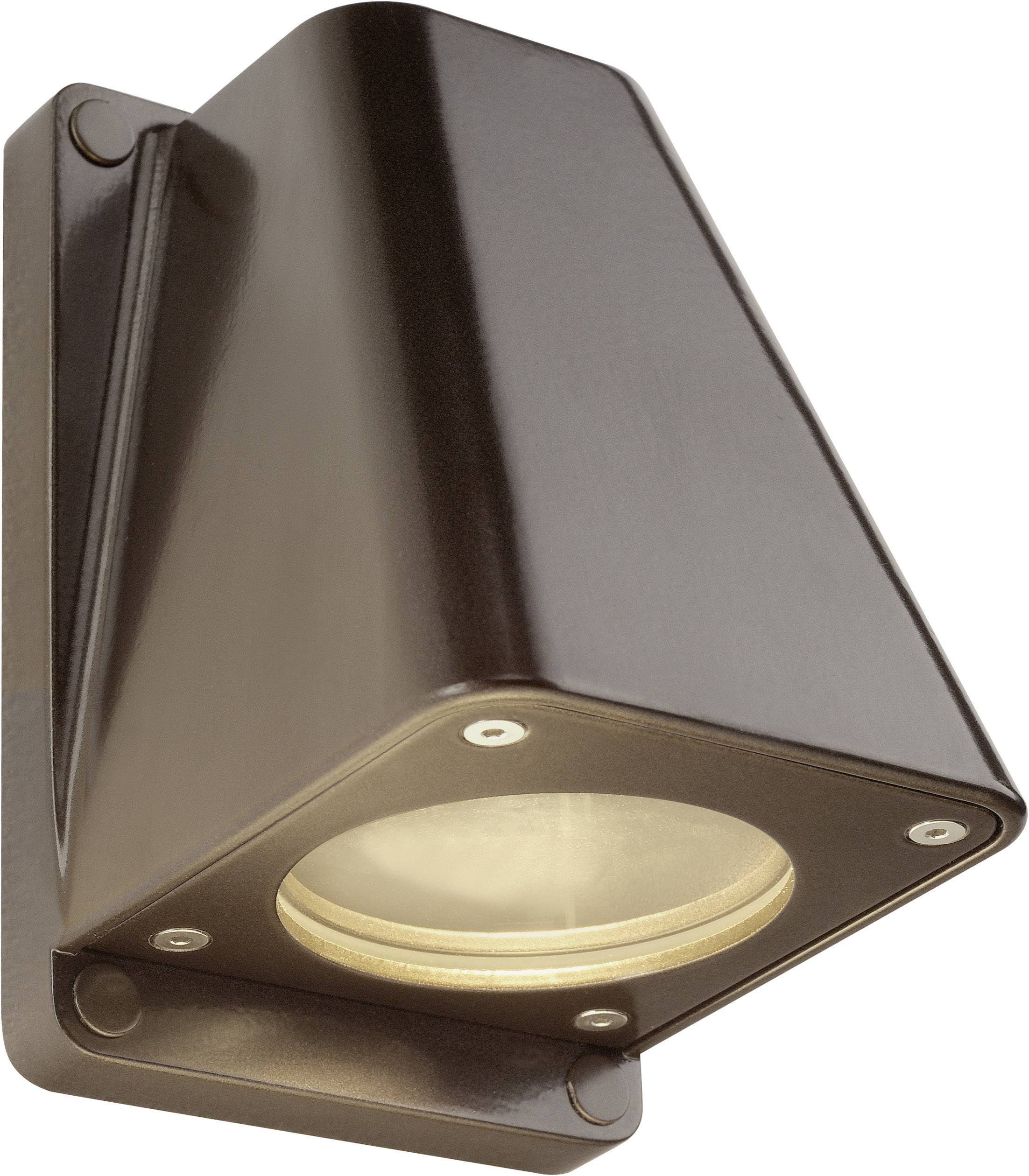 SLV Wallyx 227198 Udendørs vægbelysning Halogen, LED (RGB) GU10 50 W Antik, Bronze