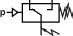 Diagramsymbolet viser en MOSFET med integreret beskyttelsesdiodenætværk, som bruges til styring og strømregulering i digitale kredsløb.