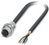 Phoenix Contact 1419302 Sensor- /aktor-stikforbinder til indbygning M12 Tilslutning, indbygning 1.00 m Pol-tal (RJ): 4 1 stk