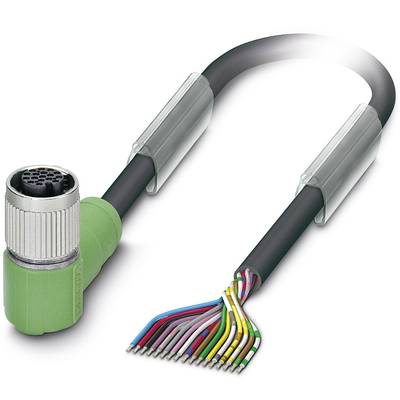 Phoenix Contact 1430828 Sensor-, aktuator-stik, M12 Tilslutning, vinklet 3.00 m Pol-tal (RJ): 17 1 stk