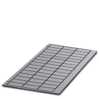 Et rektangulært solarpanel med mørkfarvet overflade og ensartet placerede kvadrater vises mod en hvid baggrund.