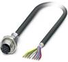 Phoenix Contact 1419344 Sensor- /aktor-stikforbinder til indbygning M12 Tilslutning, indbygning 2.00 m Pol-tal (RJ): 8 1 stk