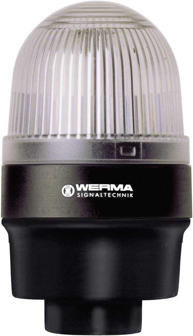 En sort og gennemsigtig signallampe fra mærket 'WERMA Signaltechnik'.