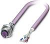 Phoenix Contact 1437546 Sensor- /aktor-stikforbinder til indbygning M12 Tilslutning, indbygning 2.00 m Pol-tal (RJ): 5 1 stk
