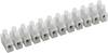 TRU COMPONENTS 589023 Kronemuffe fleksibel: 4-10 mm² stift: 4-10 mm² Poltal: 12 10 stk Hvid
