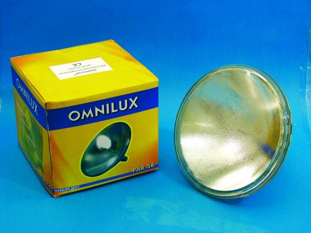 Omnilux Par-56 Lampe Halogen lyseffekt lyskilde 230 V GX16d 500 W hvid kan dæmpes