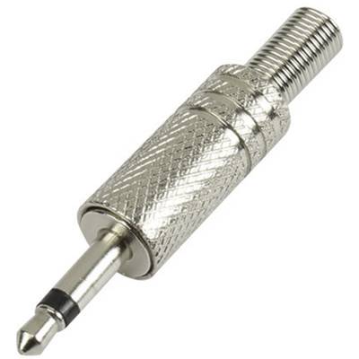 TRU COMPONENTS 1572331 Jack-stik 3,5 mm Stik, lige Poltal: 2 Mono Sølv 1 stk