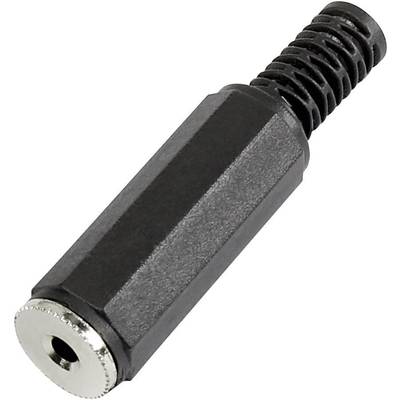 TRU COMPONENTS 595212 Jack-stik 2,5 mm Tilslutning, lige Poltal: 2 Mono Sort 1 stk
