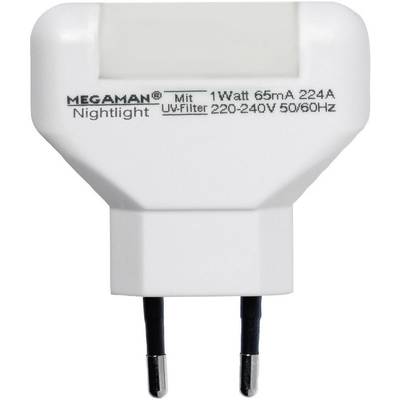 Megaman MM001 MM001 LED-natlys    Rektangulær  LED (RGB) Varmhvid Hvid
